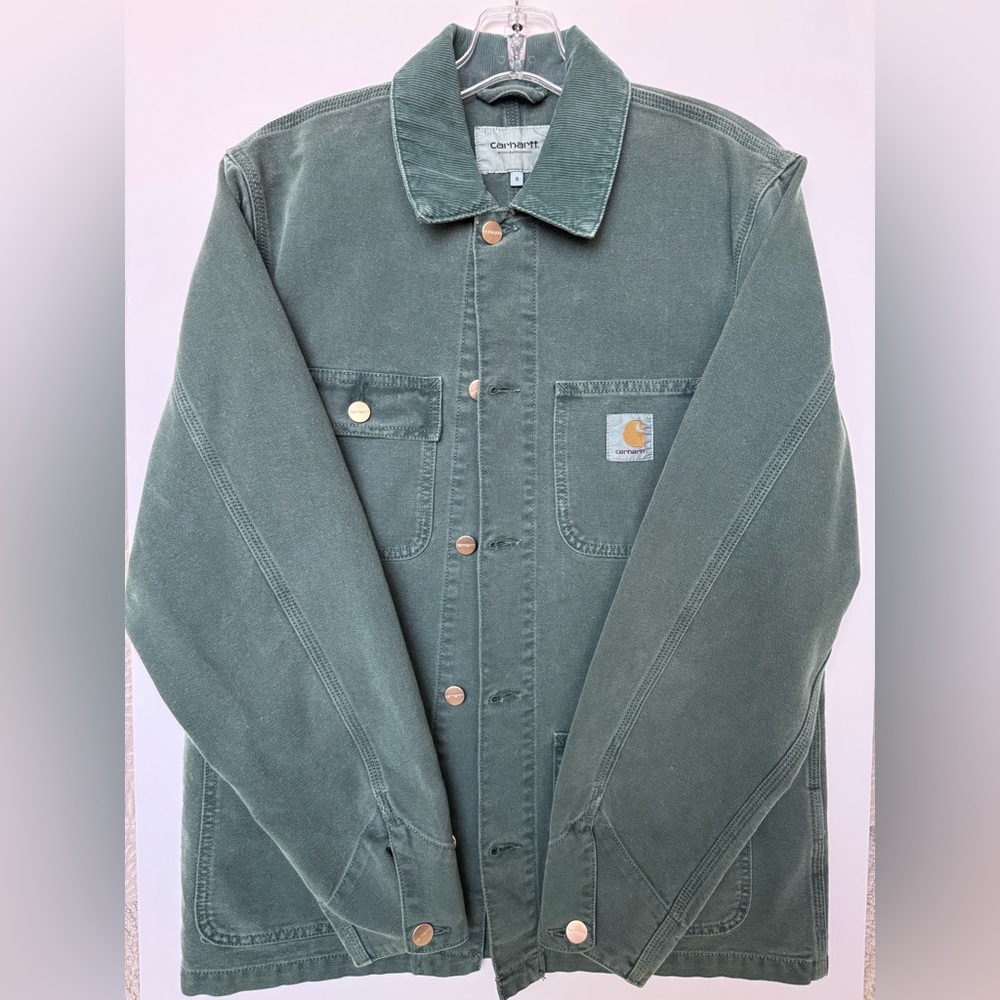 Vintage Carhartt Work In Progress Green Michigan Coat Men’s Size S